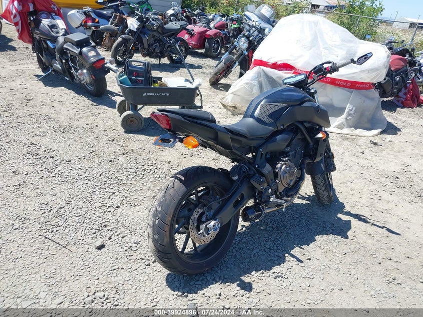 2019 YAMAHA MT07 VIN: JYARM27E3KA004626