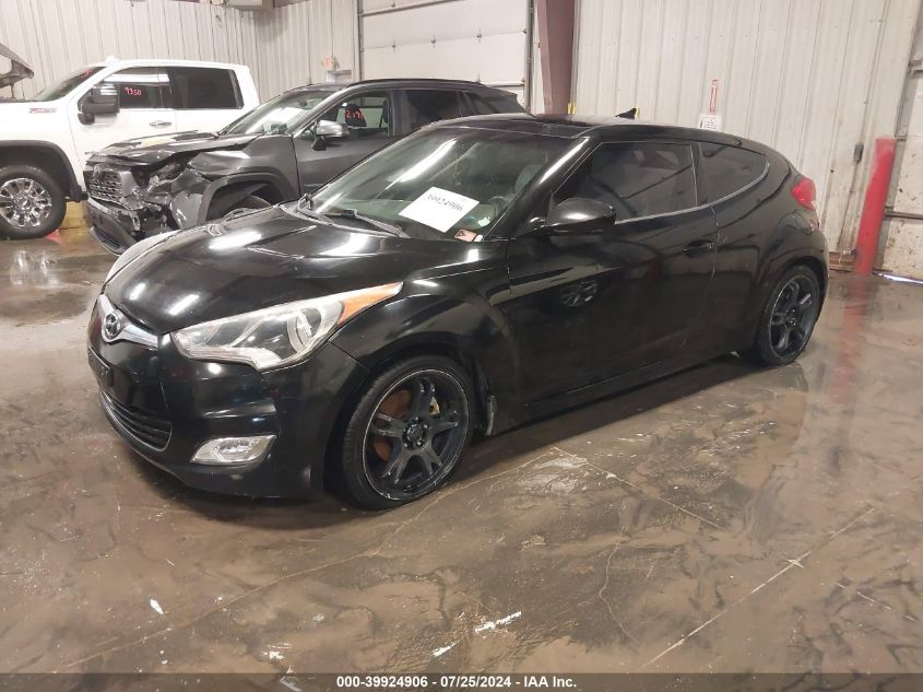 2012 Hyundai Veloster Base W/Gray VIN: KMHTC6AD4CU068979 Lot: 39924906