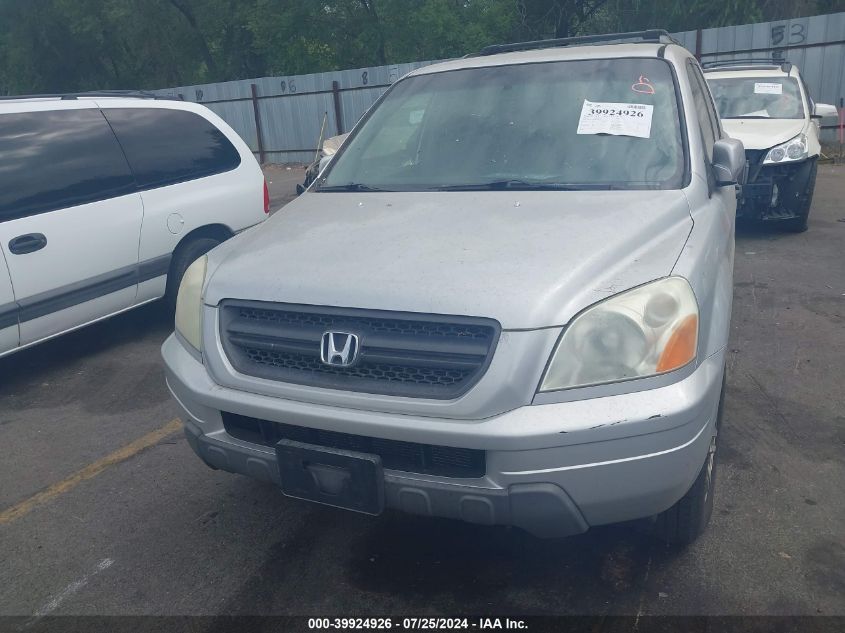 2004 Honda Pilot Ex-L VIN: 2HKYF18544H519133 Lot: 39924926