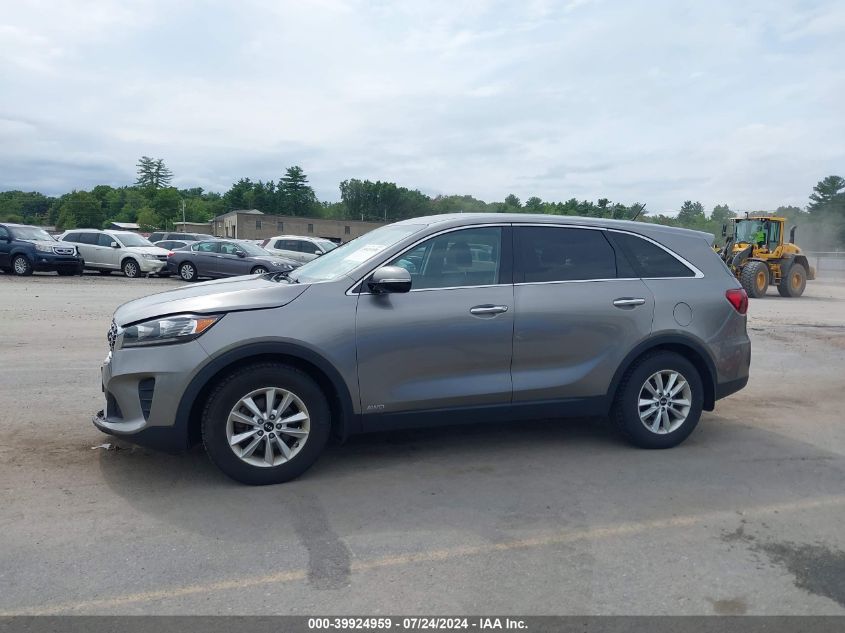 2019 Kia Sorento 3.3L Lx VIN: 5XYPGDA52KG457482 Lot: 39924959