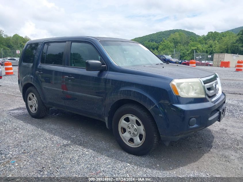 2010 Honda Pilot Lx VIN: 5FNYF4H21AB019030 Lot: 39924992