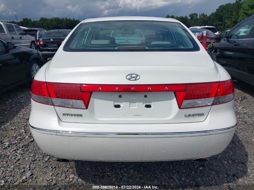 2006 Hyundai Azera Limited/Se VIN: KMHFC46F96A058546 Lot: 39925014