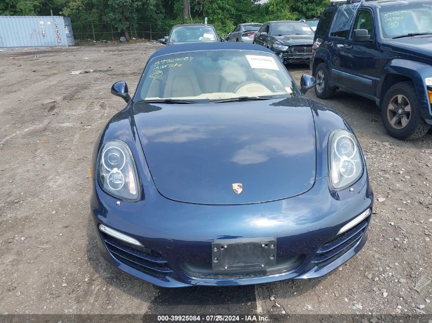 2013 Porsche Boxster VIN: WP0CA2A80DK112415 Lot: 39925084