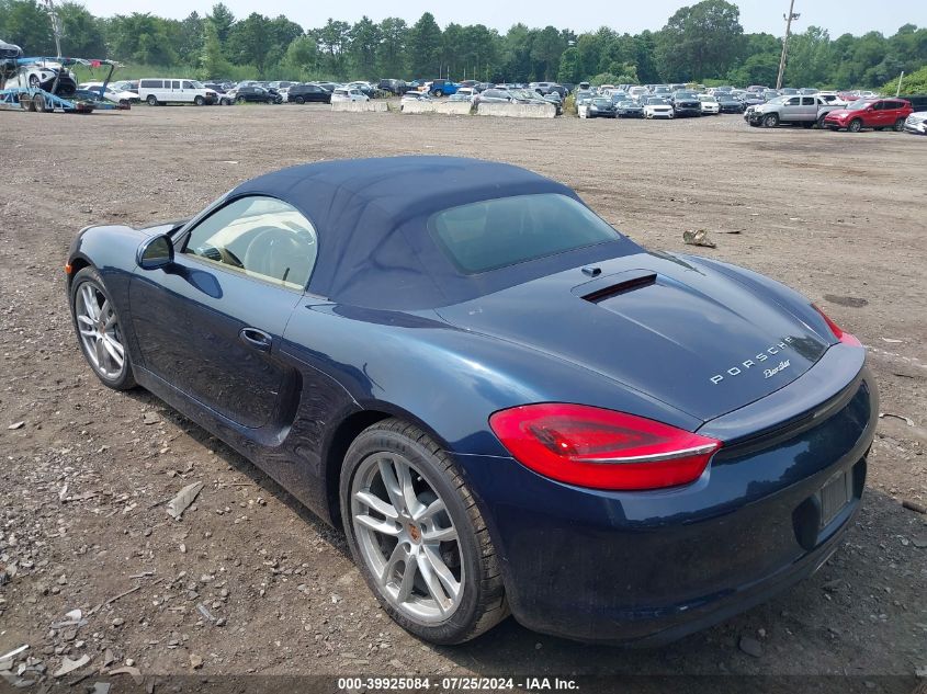 2013 Porsche Boxster VIN: WP0CA2A80DK112415 Lot: 39925084