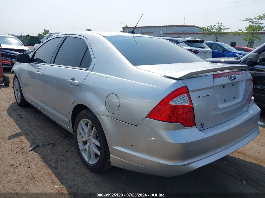 2012 Ford Fusion Sel VIN: 3FAHP0JG7CR350374 Lot: 39925129