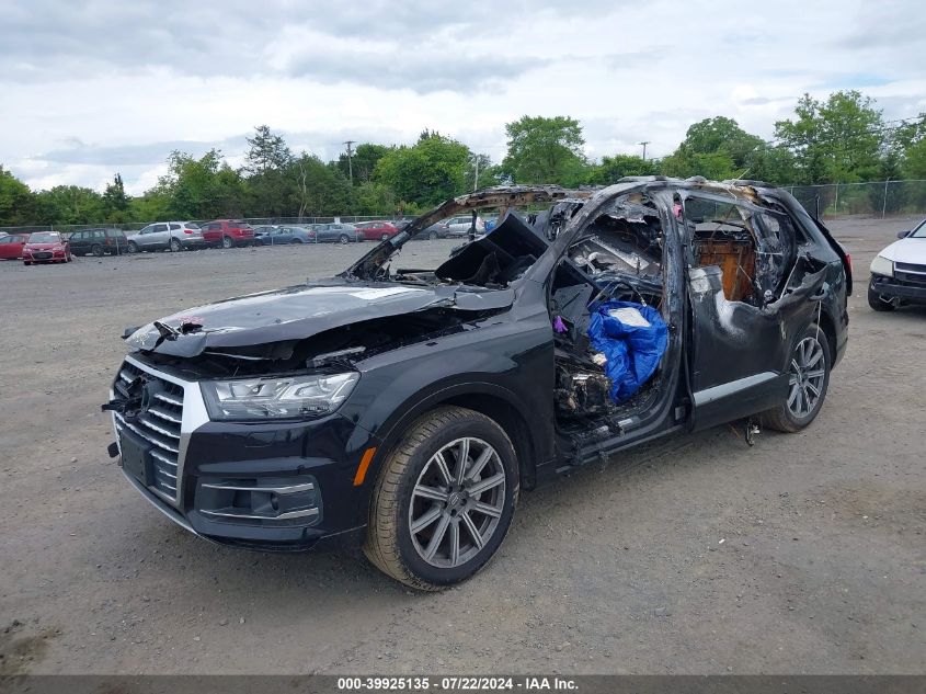 Vin: wa1vaaf78hd040337, lot: 40412104, audi q7 3.0t premium 20172