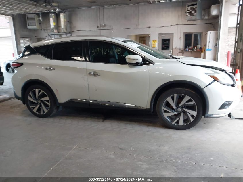 2015 Nissan Murano Platinum VIN: 5N1AZ2MH2FN251860 Lot: 39925148