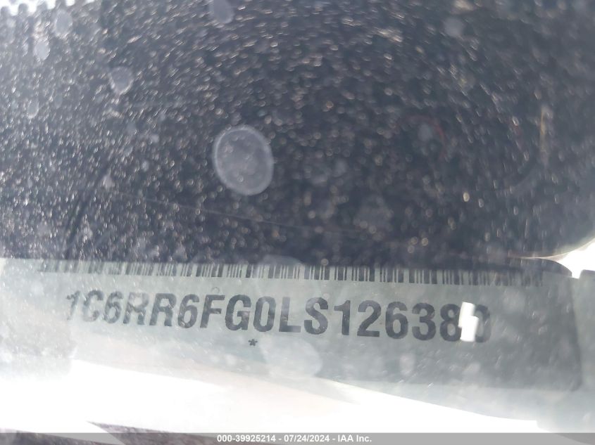 2020 Ram 1500 Classic Tradesman Quad Cab 4X2 6'4 Box VIN: 1C6RR6FG0LS126380 Lot: 39925214