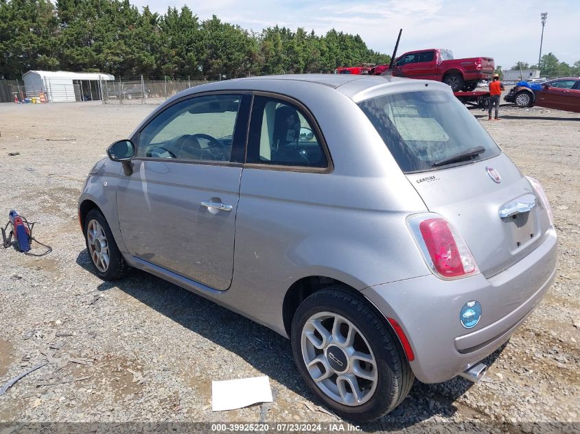 2015 Fiat 500 Pop VIN: 3C3CFFAR6FT549861 Lot: 39925220