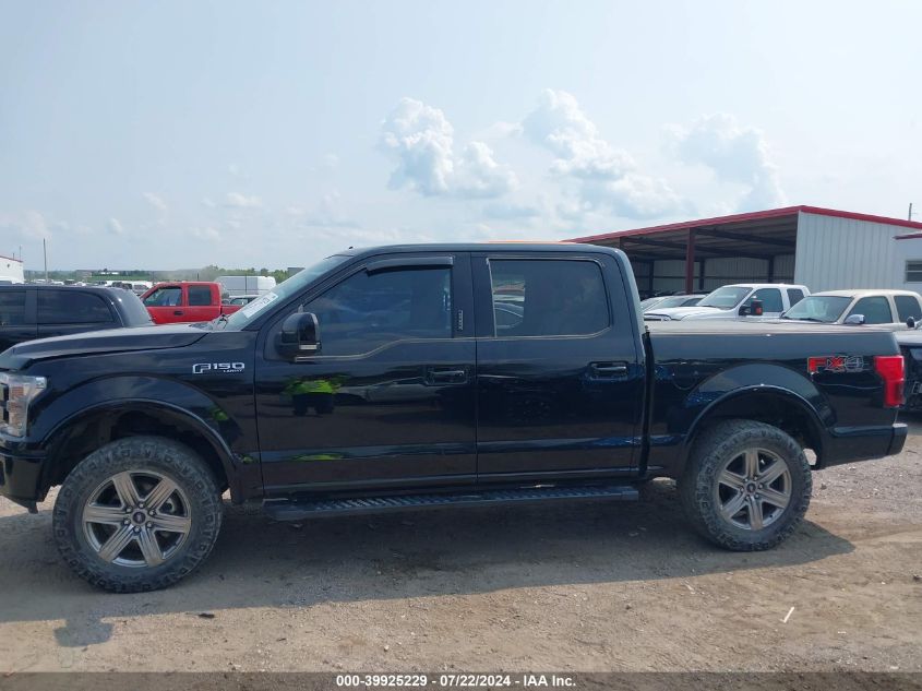 2018 Ford F-150 Lariat VIN: 1FTEW1EG0JKF56895 Lot: 39925229