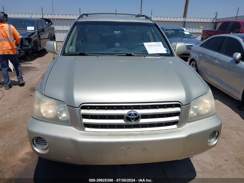 2003 Toyota Highlander V6 VIN: JTEHF21A630124715 Lot: 39925398