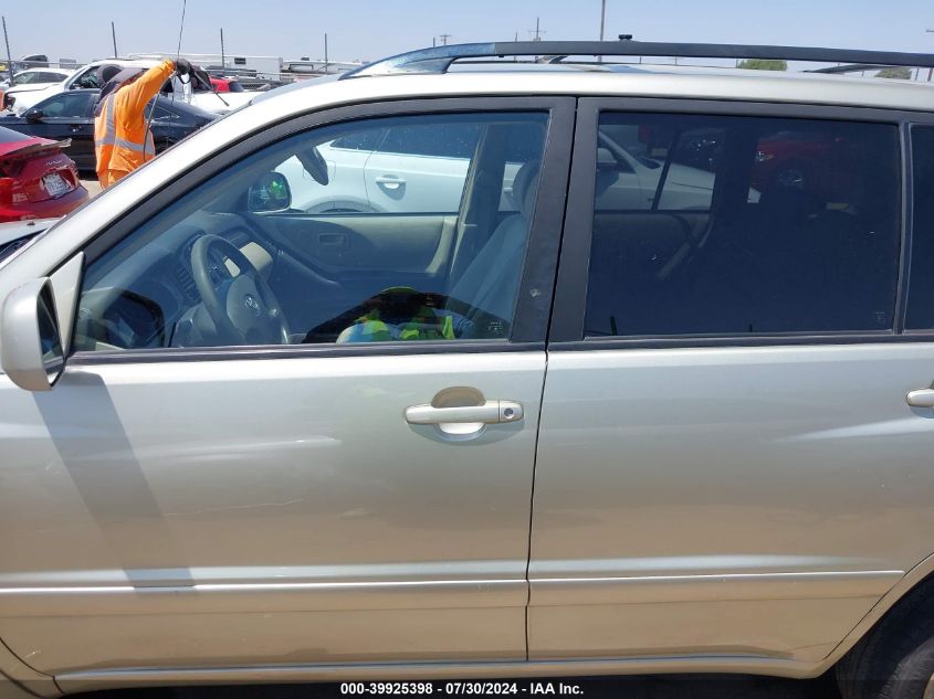 2003 Toyota Highlander V6 VIN: JTEHF21A630124715 Lot: 39925398