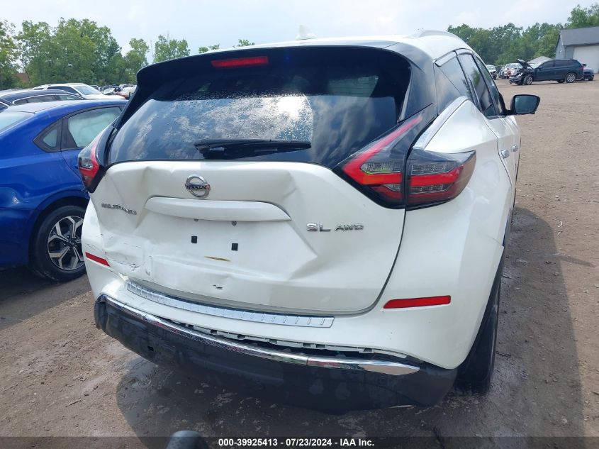 2020 Nissan Murano Sl Intelligent Awd VIN: 5N1AZ2CS6LN158753 Lot: 39925413
