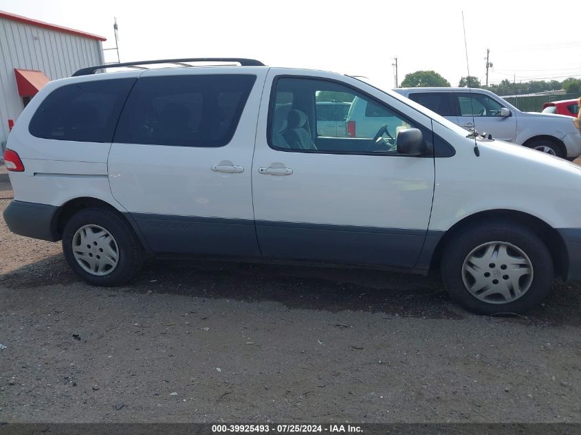 2002 Toyota Sienna Le VIN: 4T3ZF13C12U488889 Lot: 39925493