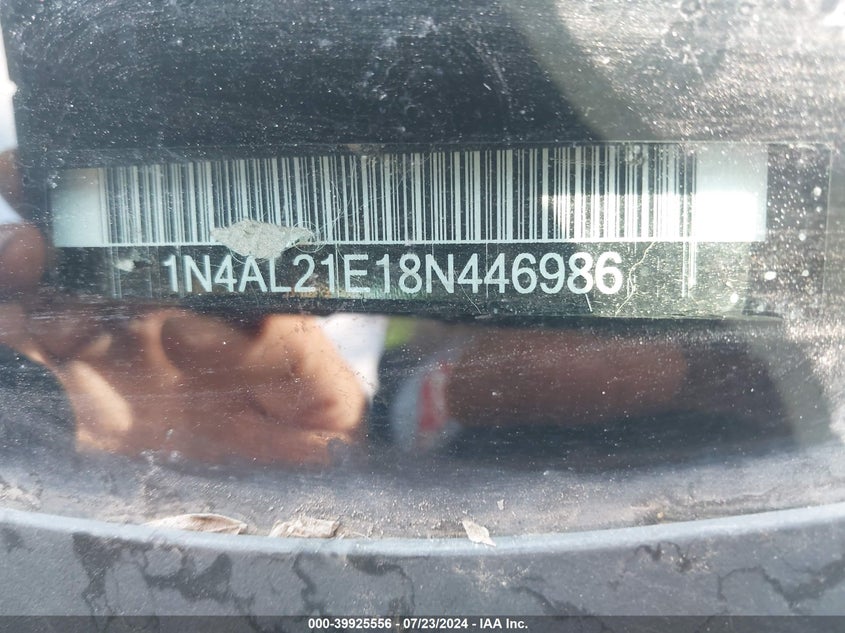 2008 Nissan Altima 2.5 S VIN: 1N4AL21E18N446986 Lot: 39925556