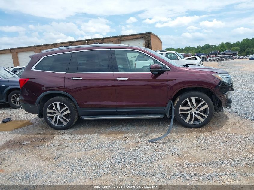 2016 Honda Pilot Touring VIN: 5FNYF6H97GB126035 Lot: 39925573