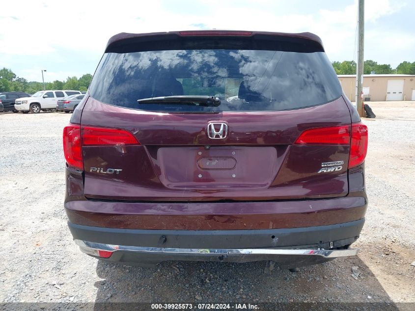 2016 Honda Pilot Touring VIN: 5FNYF6H97GB126035 Lot: 39925573