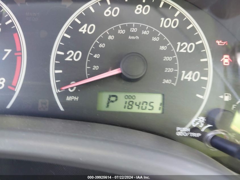 2009 Toyota Corolla Le VIN: JTDBL40E899043934 Lot: 39925614