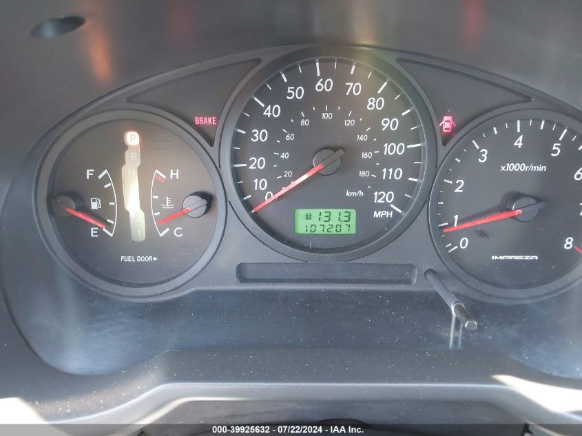 2004 Subaru Impreza 2.5Ts VIN: JF1GG65504H804118 Lot: 39925632