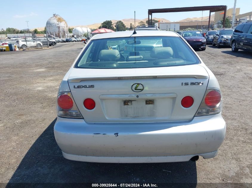 2004 Lexus Is 300 VIN: JTHBD192740091120 Lot: 39925644
