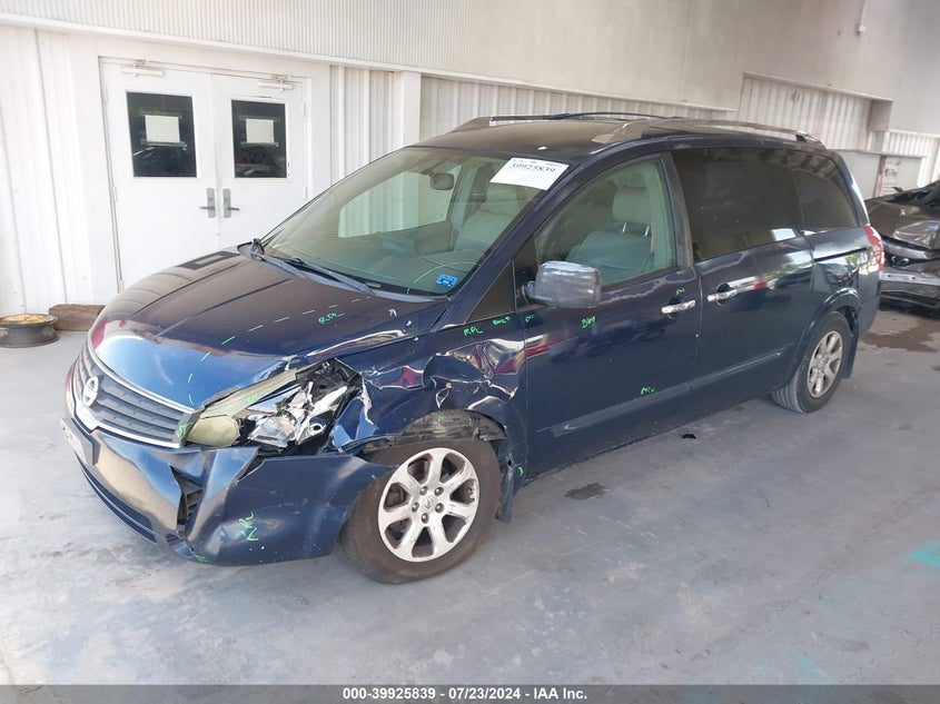 2008 Nissan Quest S/Se/Sl VIN: 5N1BV28U58N116897 Lot: 39925839