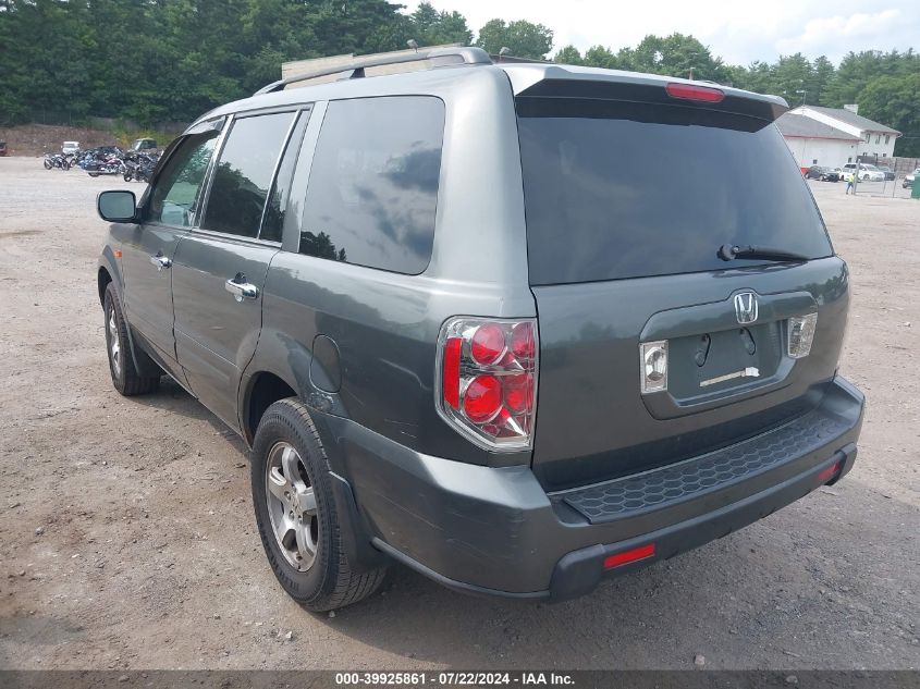 2007 Honda Pilot Ex VIN: 2HKYF18407H505239 Lot: 39925861