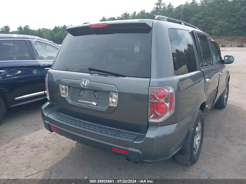 2007 Honda Pilot Ex VIN: 2HKYF18407H505239 Lot: 39925861