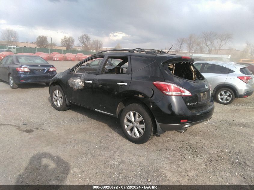 2014 Nissan Murano Sl VIN: JN8AZ1MW9EW512699 Lot: 39925872