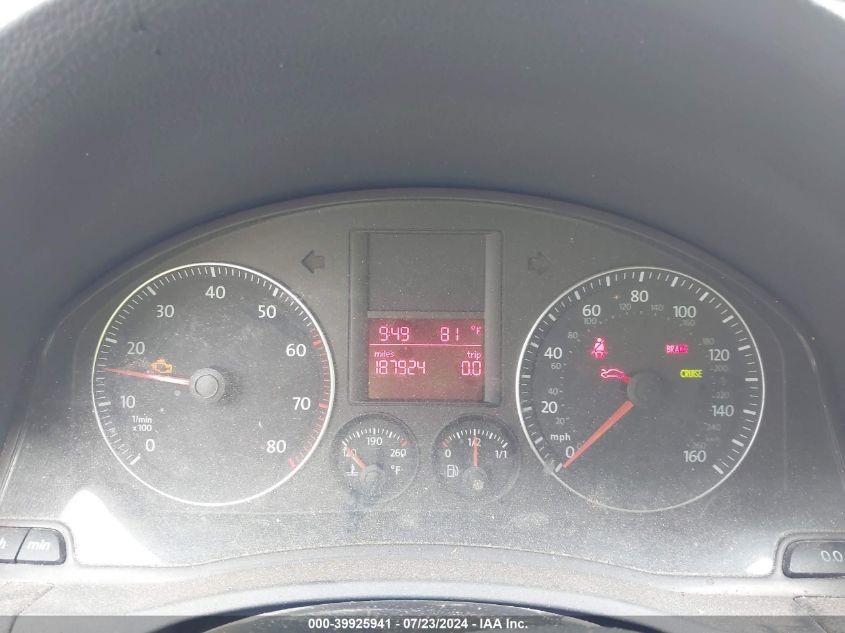 2007 Volkswagen Jetta Wolfsburg VIN: 3VWEF71K97M155339 Lot: 39925941