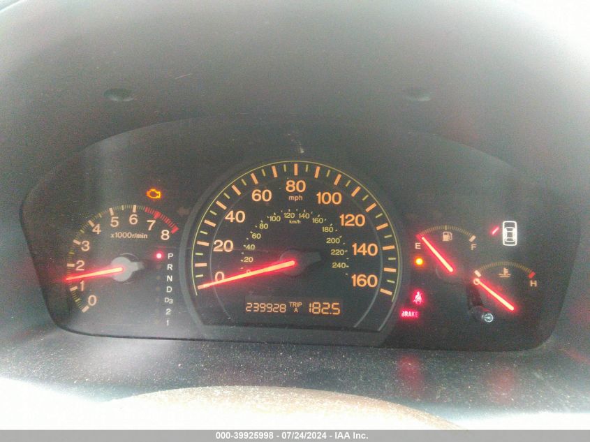 2004 Honda Accord 2.4 Lx VIN: 1HGCM563X4A166172 Lot: 39925998