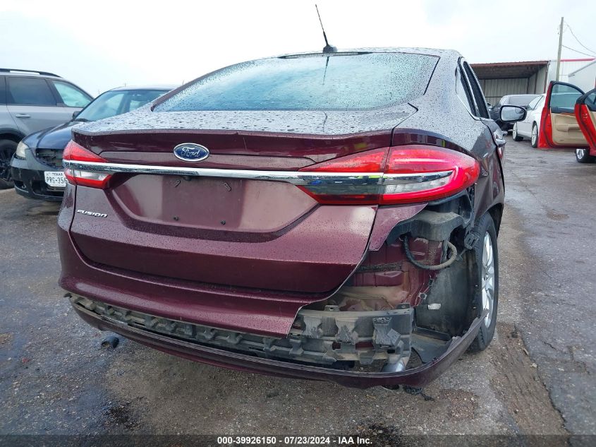 2017 Ford Fusion S VIN: 3FA6P0G73HR104783 Lot: 39926150