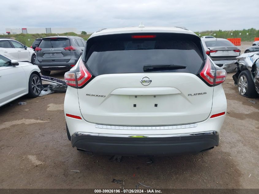 2017 Nissan Murano S/Sl/Sv/Platinum VIN: 5N1AZ2MG2HN138811 Lot: 39926196