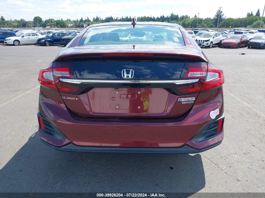 JHMZC5F37JC018362 2018 Honda Clarity Plug-In Hybrid Touring