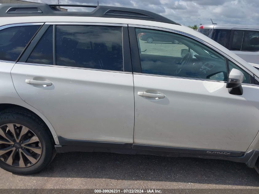 2017 Subaru Outback 2.5I Limited VIN: 4S4BSANC9H3221873 Lot: 39926231