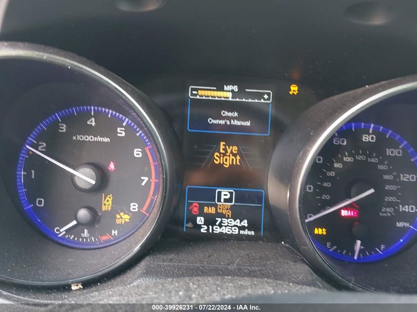 2017 Subaru Outback 2.5I Limited VIN: 4S4BSANC9H3221873 Lot: 39926231