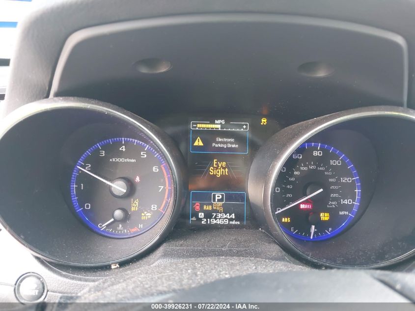 2017 Subaru Outback 2.5I Limited VIN: 4S4BSANC9H3221873 Lot: 39926231