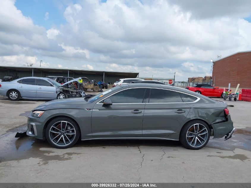 2023 Audi A5 Sportback Premium 45 Tfsi S Line Quattro S Tronic VIN: WAUDACF56PA009029 Lot: 39926332