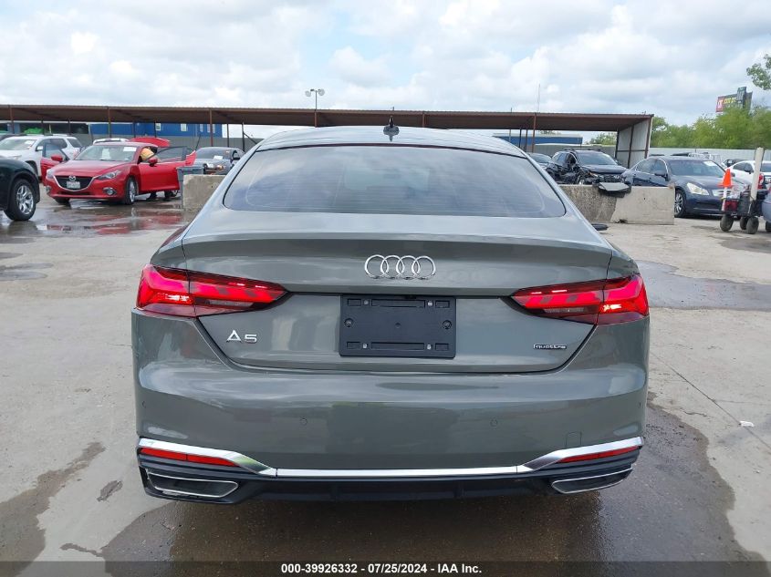 2023 Audi A5 Sportback Premium 45 Tfsi S Line Quattro S Tronic VIN: WAUDACF56PA009029 Lot: 39926332