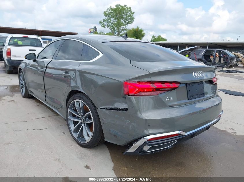 2023 Audi A5 Sportback Premium 45 Tfsi S Line Quattro S Tronic VIN: WAUDACF56PA009029 Lot: 39926332