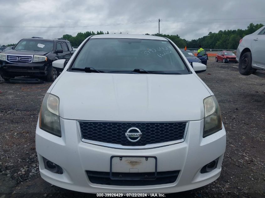 2011 Nissan Sentra 2.0Sr VIN: 3N1AB6APXBL722646 Lot: 39926429