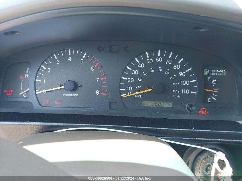 2000 Toyota Tacoma Base V6 VIN: 5TEWN72N2YZ712745 Lot: 39926506