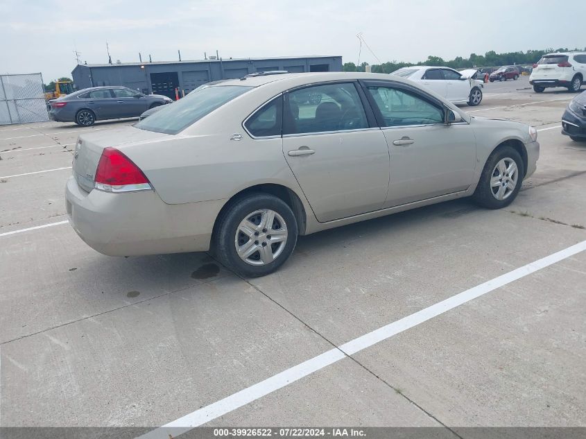 2G1WB55K089111668 | 2008 CHEVROLET IMPALA