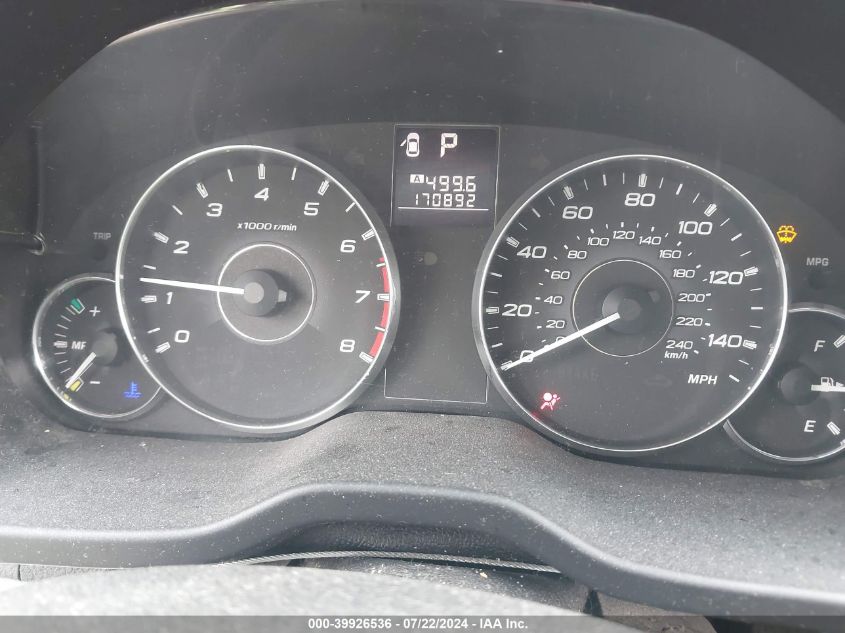 2012 Subaru Outback 2.5I VIN: 4S4BRCAC9C3256127 Lot: 39926536