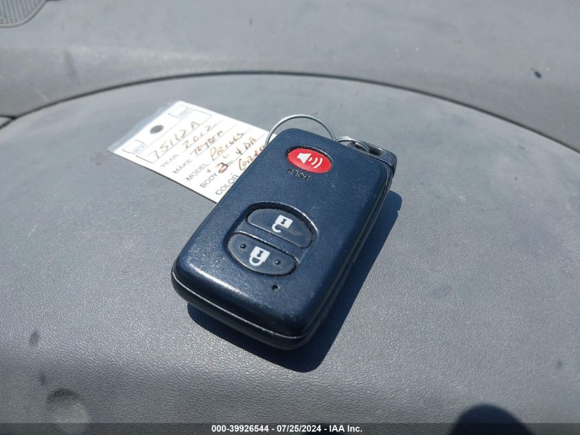 2012 Toyota Prius Two VIN: JTDKN3DUXC5446799 Lot: 39926544
