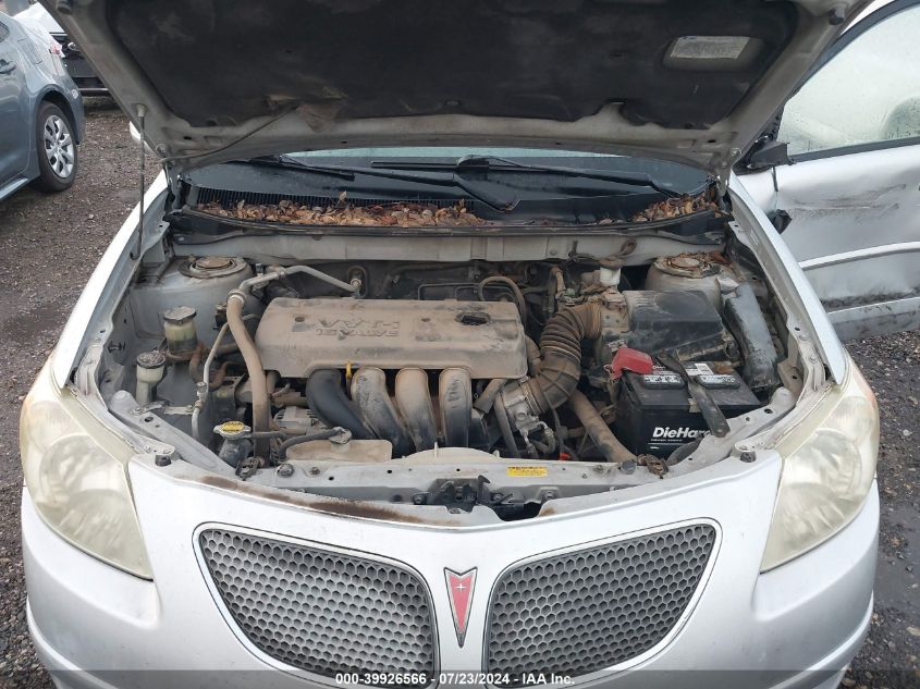 2005 Pontiac Vibe VIN: 5Y2SL63825Z444505 Lot: 39926566