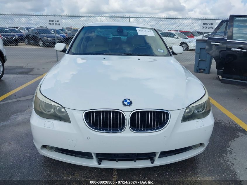 2006 BMW 550I VIN: WBANB53536CP02970 Lot: 39926585
