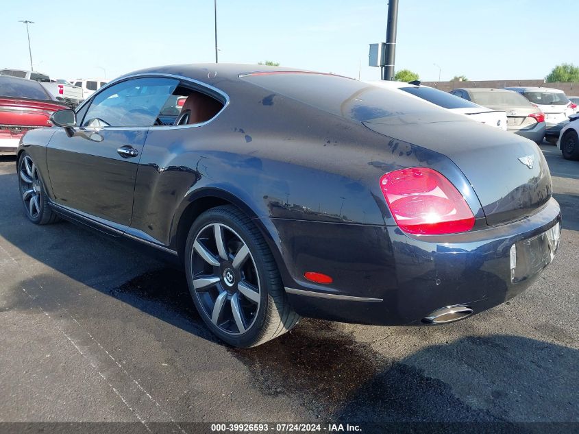2008 Bentley Continental Gt VIN: SCBCR73W58C054404 Lot: 39926593
