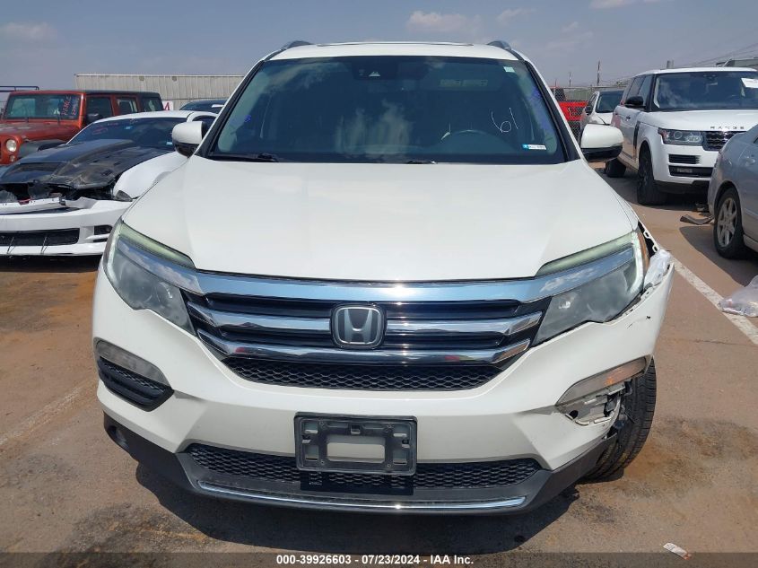 2018 Honda Pilot Elite VIN: 5FNYF6H04JB010655 Lot: 39926603