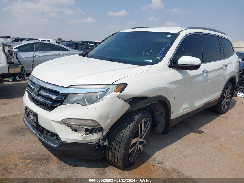 2018 Honda Pilot Elite VIN: 5FNYF6H04JB010655 Lot: 39926603