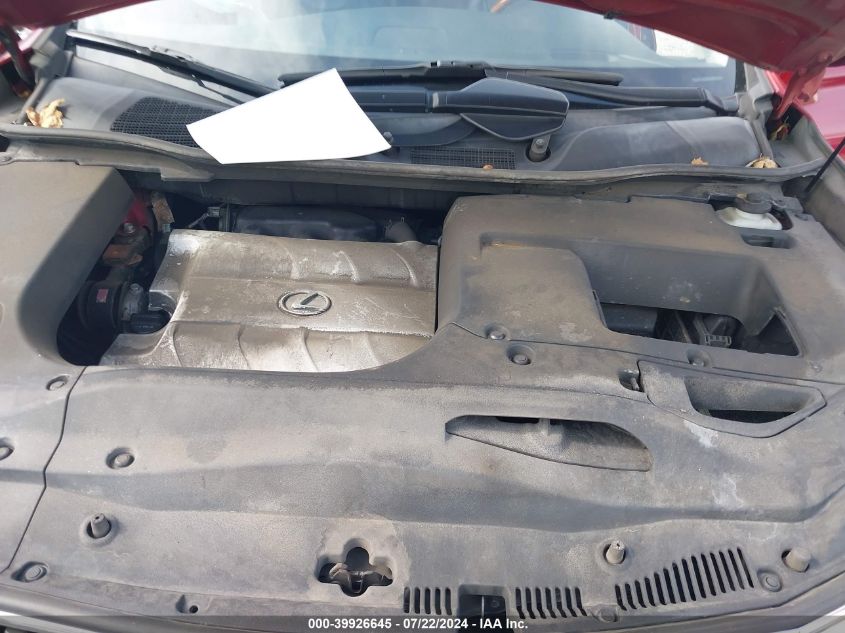 2010 Lexus Rx 350 VIN: JTJBK1BA1A2004298 Lot: 39926645